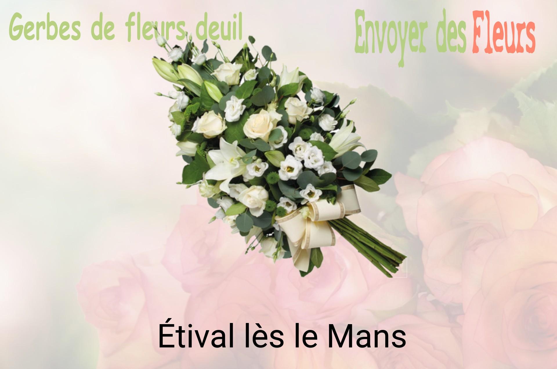 Gerbe de fleurs de deuil livrée à Étival-lès-le-Mans